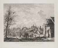 KG 07705
<br/>
Koepoortsgracht te Leiden na buskruitramp 1807
<br/>
<em>Overbeek, Leendert (1752-1815)</em>